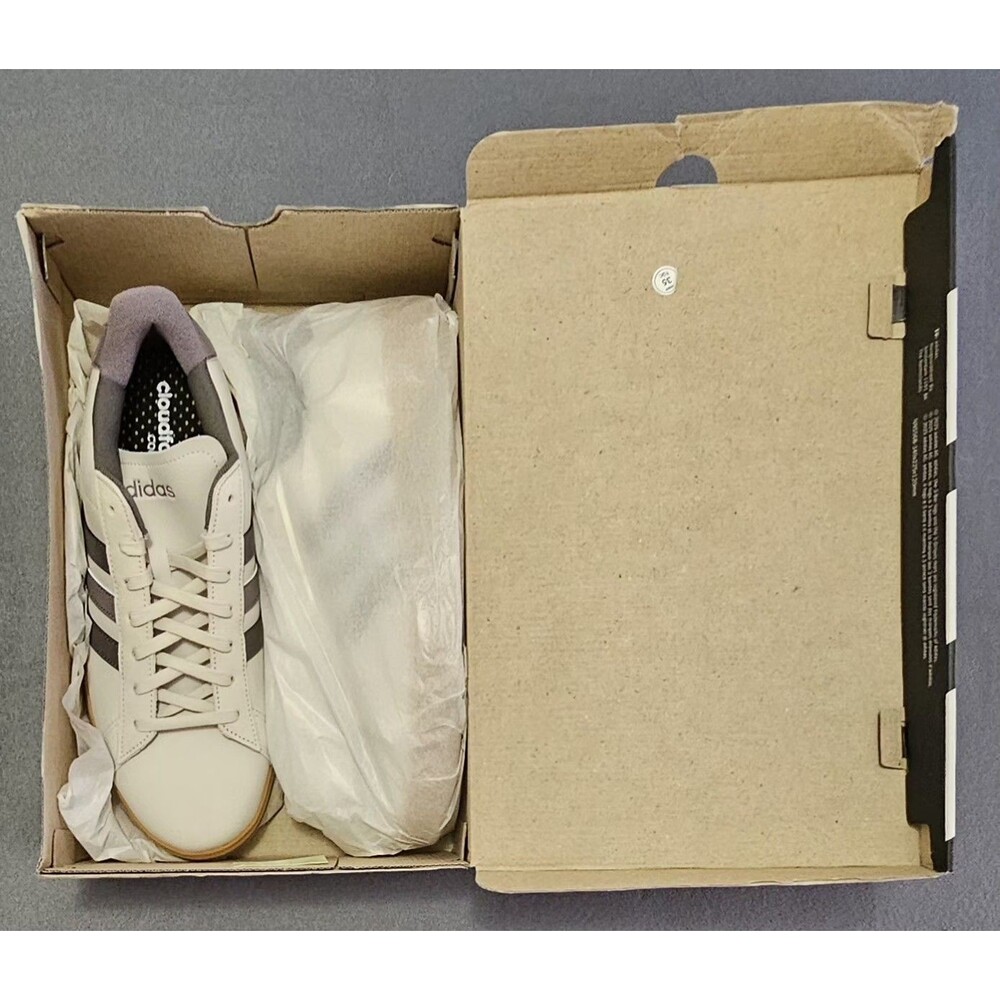 NWT adidas Grand Court 2.0 Mens Size 12 Shoes Beige Grey Gum Sole JH8688